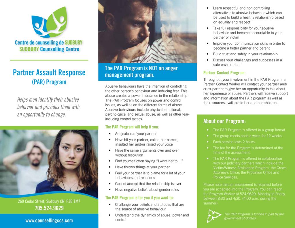 Partner Assault Response (PAR) – counselling